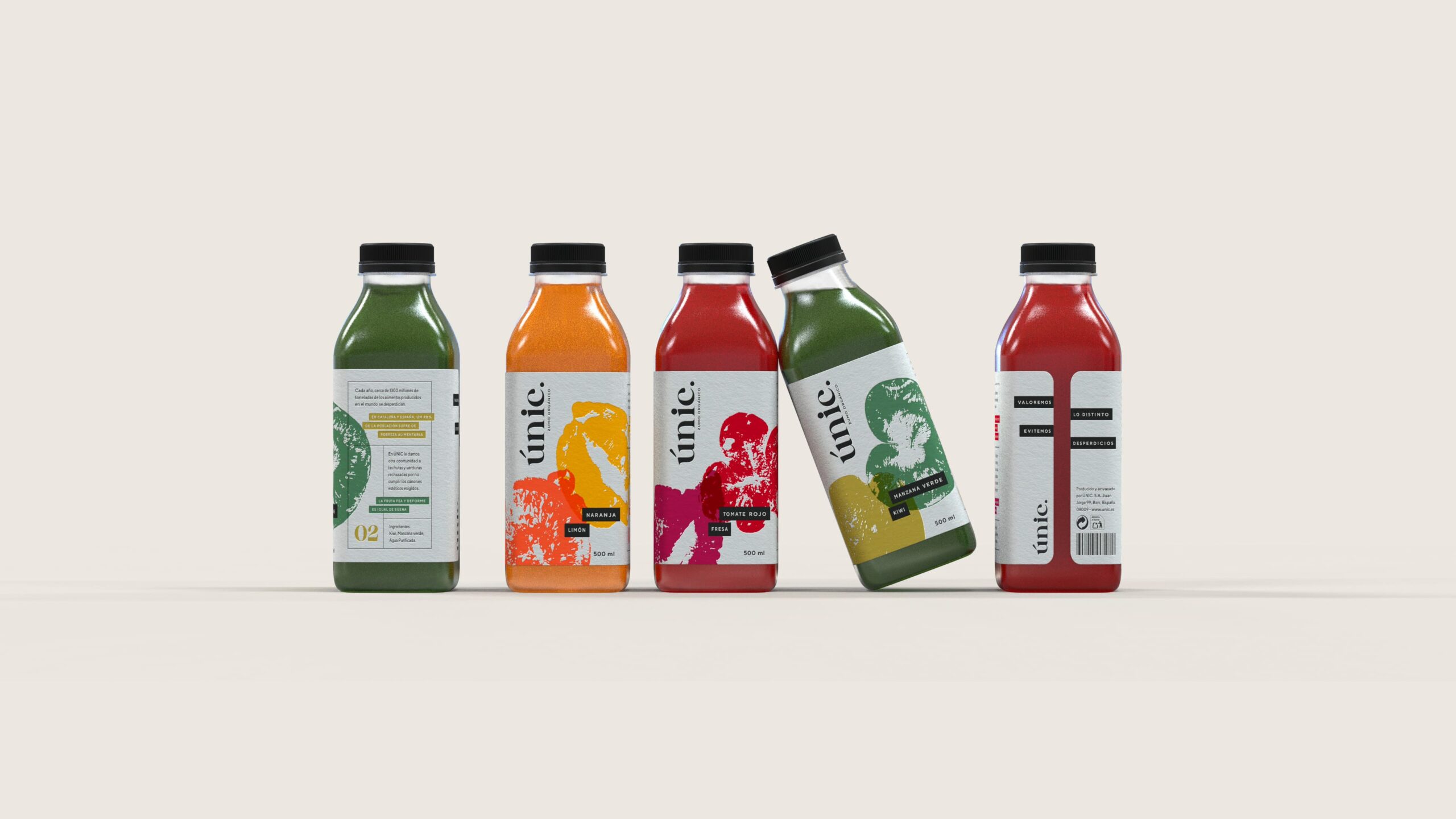 Packaging Zumos Únic - Imagen 1